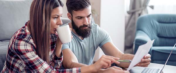 Couple Reviewing Mortgage Docs